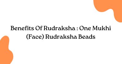 Benefits Of Rudraksha : One Mukhi (Face) Rudraksha Beads